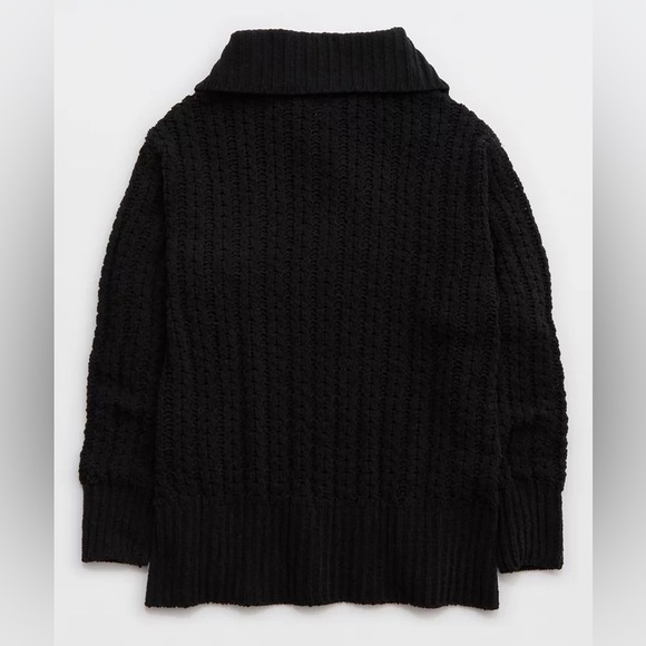 Aerie Quarter Zip Cable Car Cozy Comfort
Knit Sweater Sz XL - Picture 4 of 14